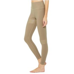 Alo Yoga Vapor Legging Sparkle Gravel Gold Stripe